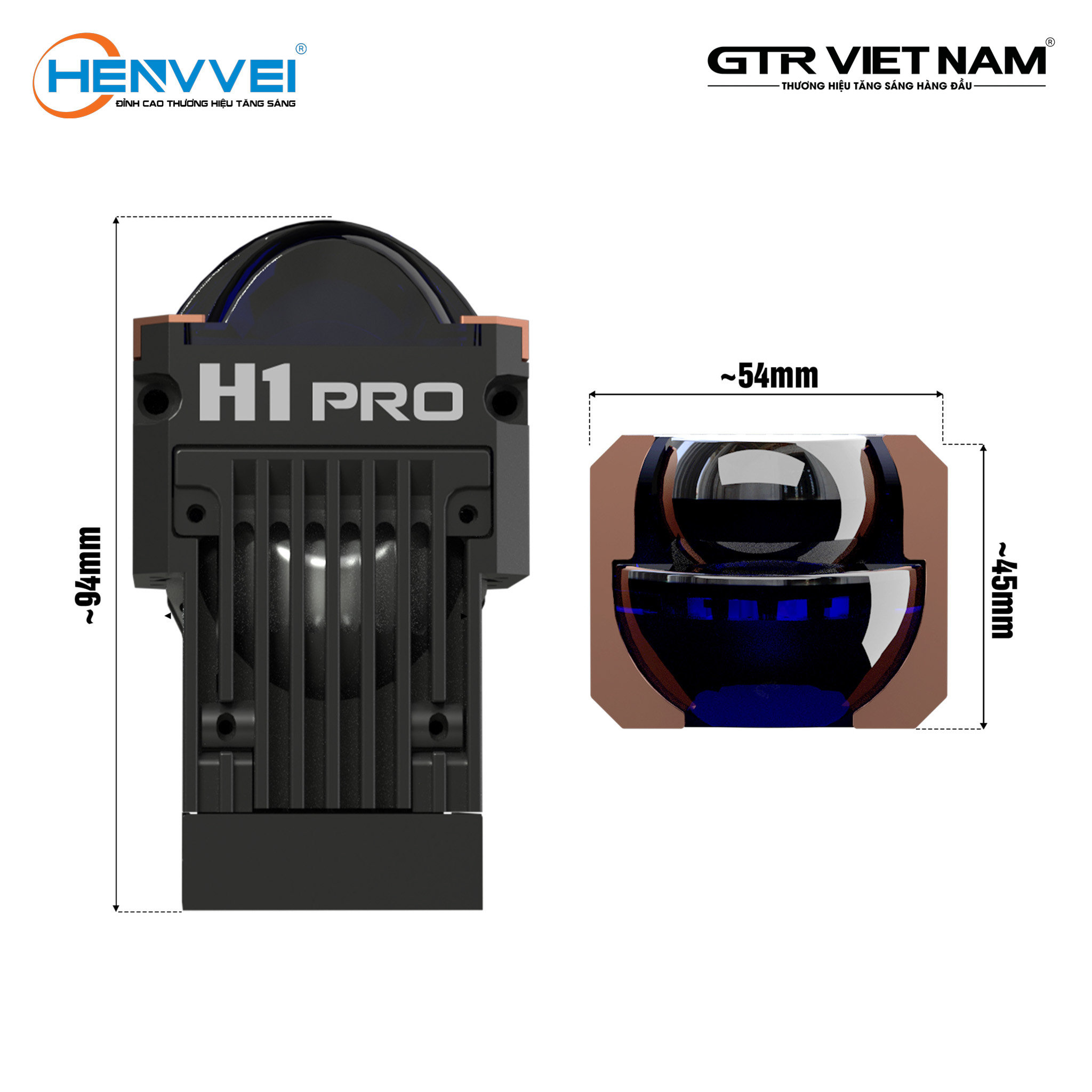 MODULE BI LED MINI HENVVEI H1 PRO