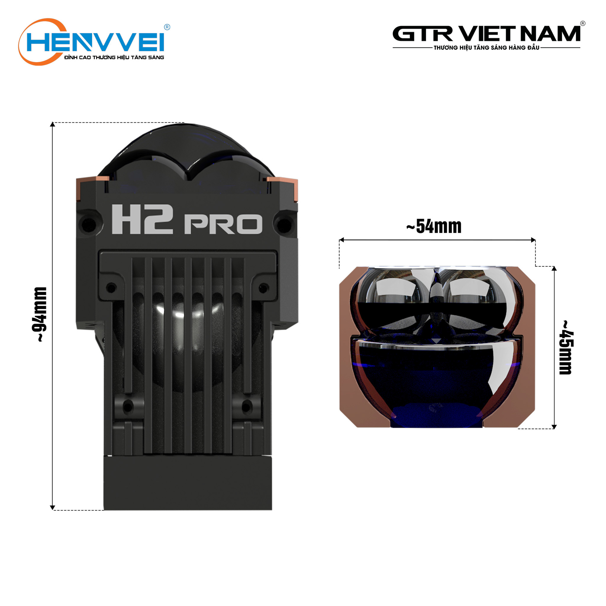MODULE BI LED MINI HENVVEI H2 PRO