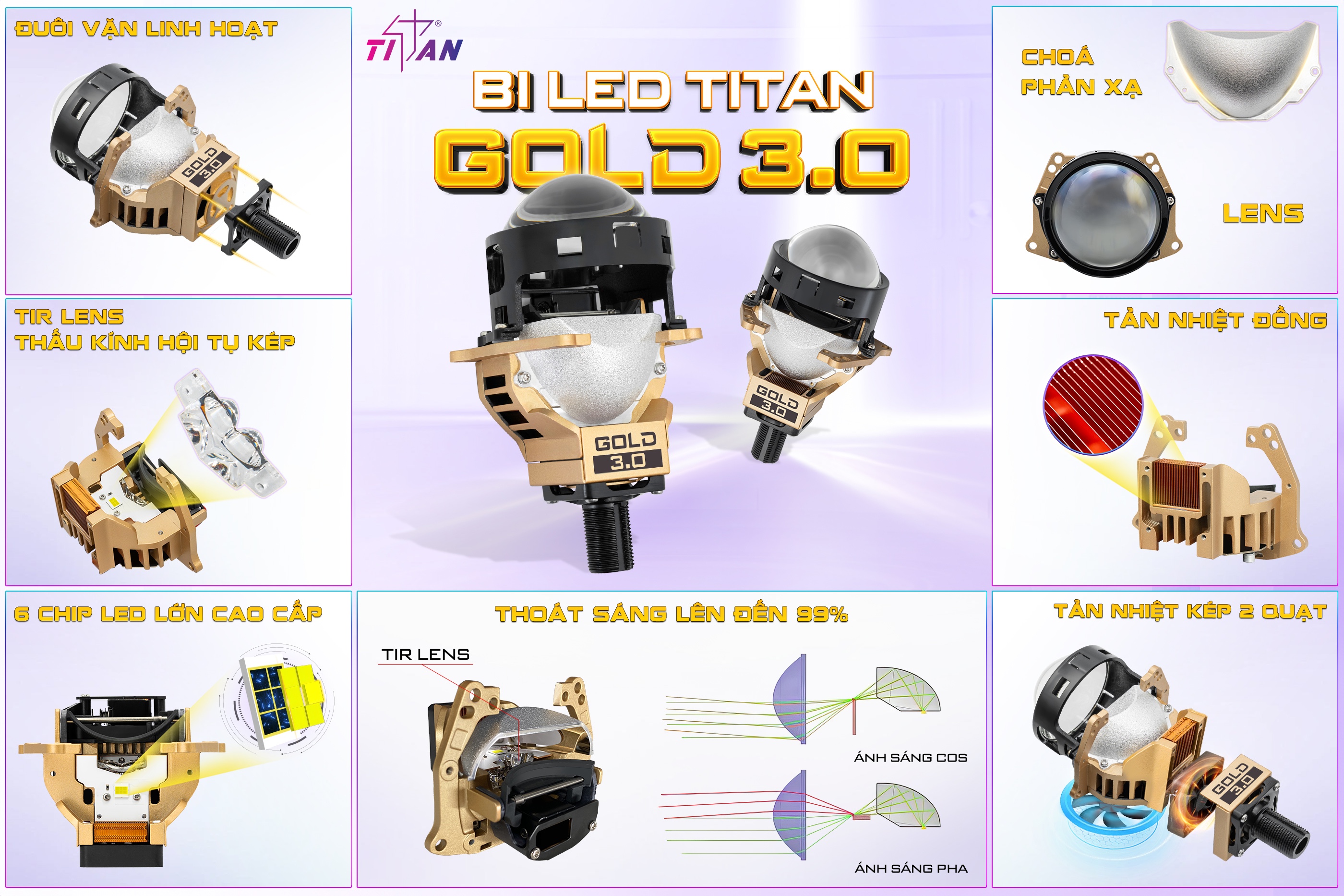BI LED TITAN GOLD 3.0 BI LED TITAN GOLD 3.0