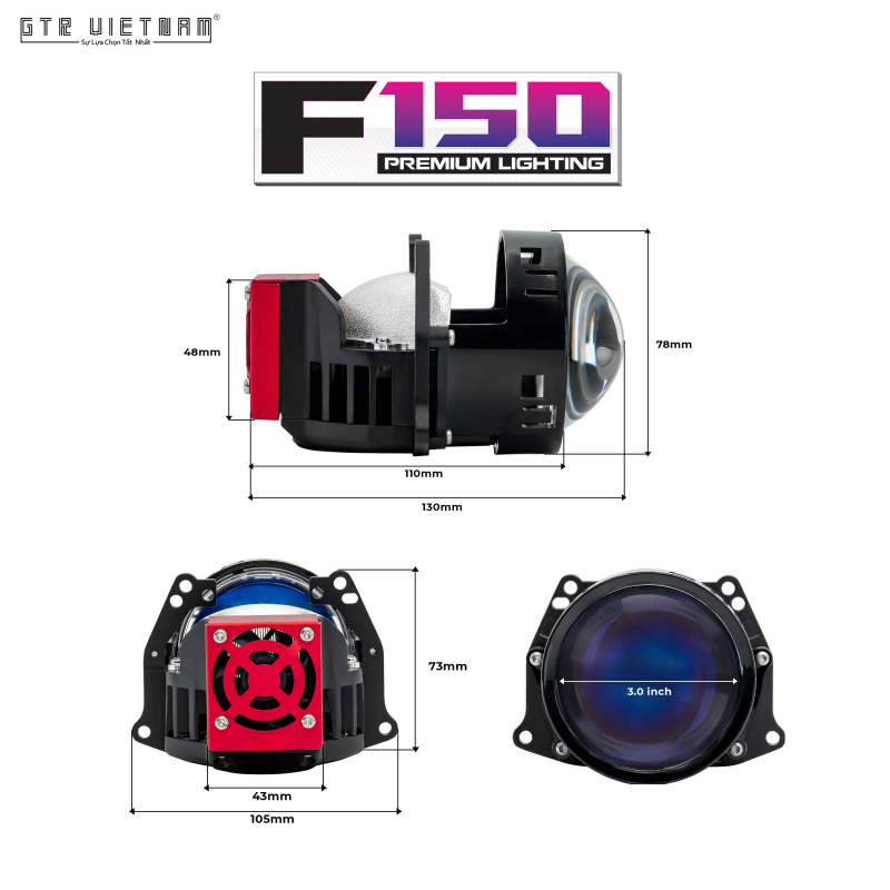 BI LED TITAN MOTO F150
