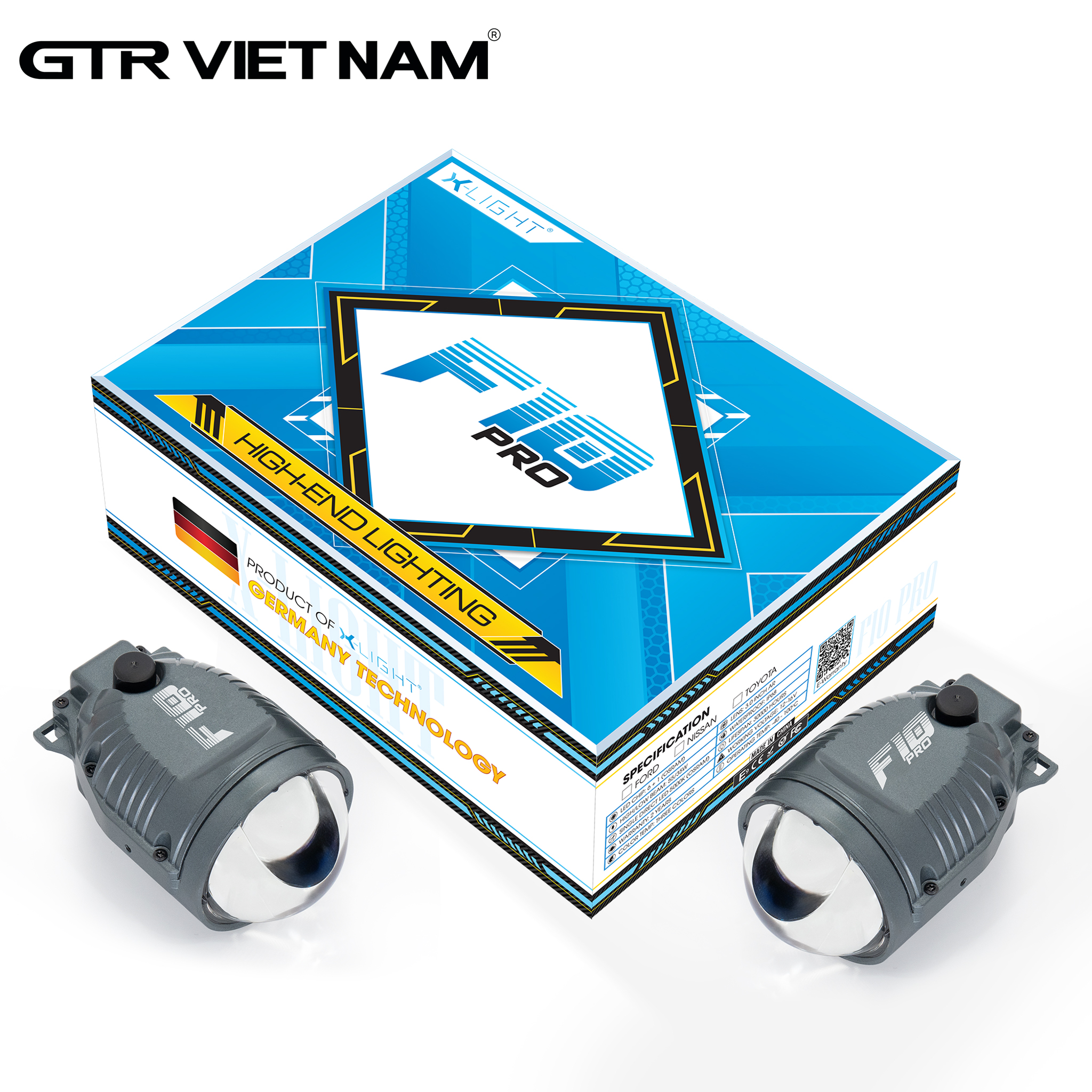 BI GẦM X-LIGHT F10 PRO 3 NHIỆT MÀU